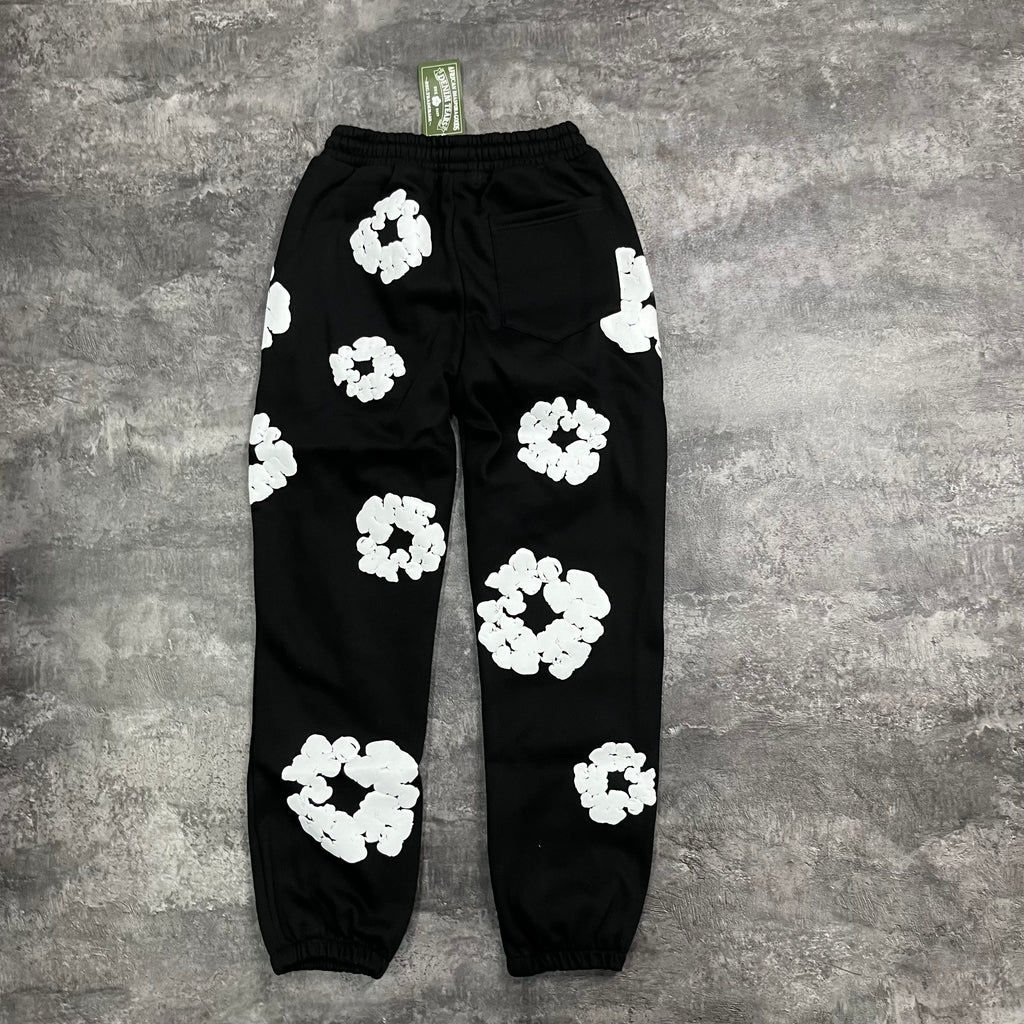 Sweatpants en coton noir DENIM TEARS