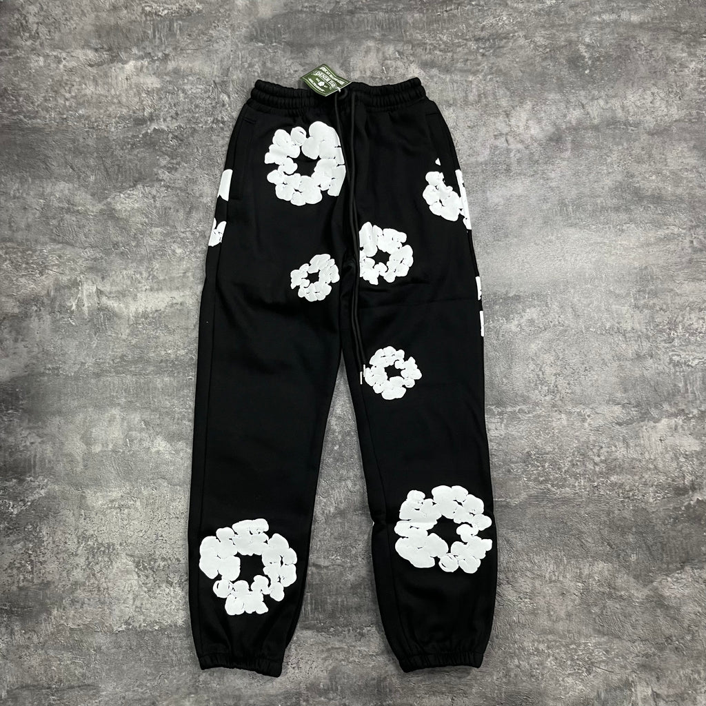 Sweatpants en coton noir DENIM TEARS