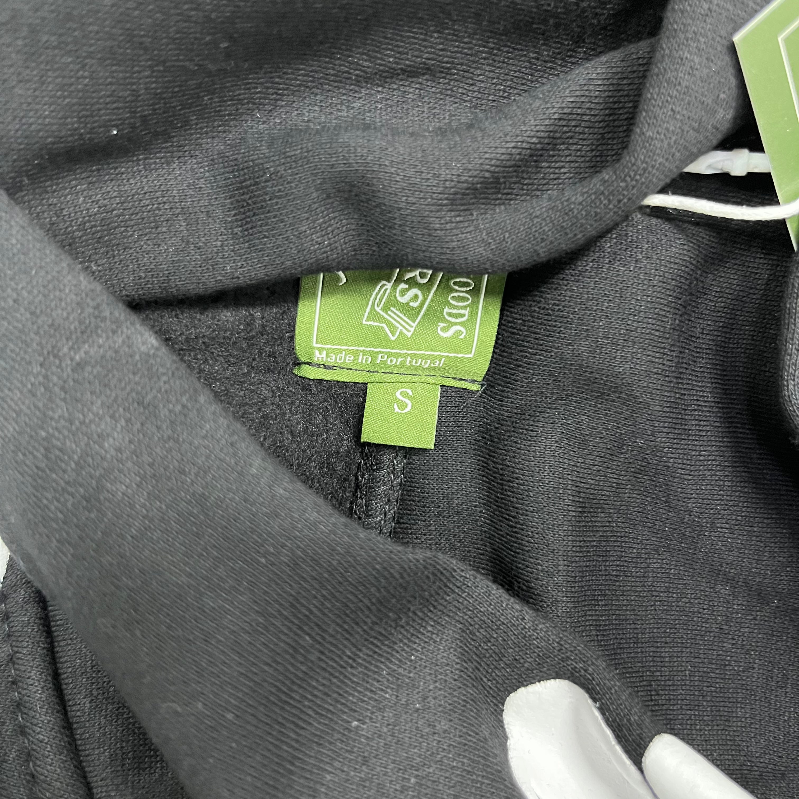 Sweat à capuche en coton noir DENIM TEARS